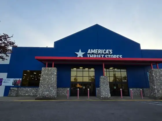 America's Thrift Store storefront in Opelika, AL