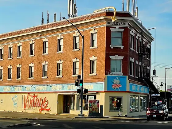 Vintage Print & Neon